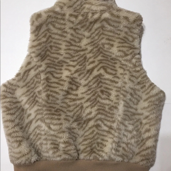 JOU JOU Faux Fur Animal Print Vest Size 2X - Picture 2 of 8
